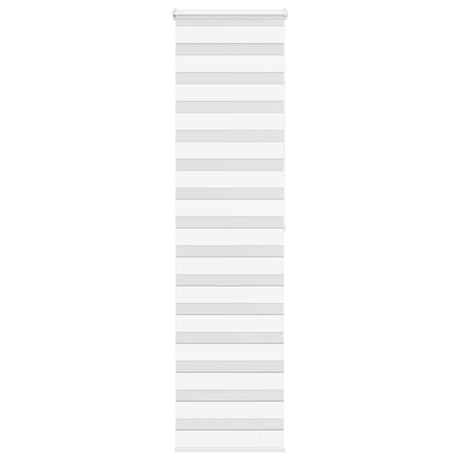 VidaXL zebra rullegardin 65x200 cm stofbredde 60,9 cm polyester hvid