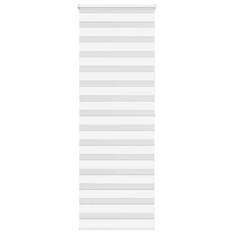 VidaXL zebra rullegardin 70x200 cm stofbredde 65,9 cm polyester hvid