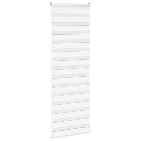 Vidaxx zebra rullegardin 85x200 cm stofbredde 80,9 cm polyester hvid