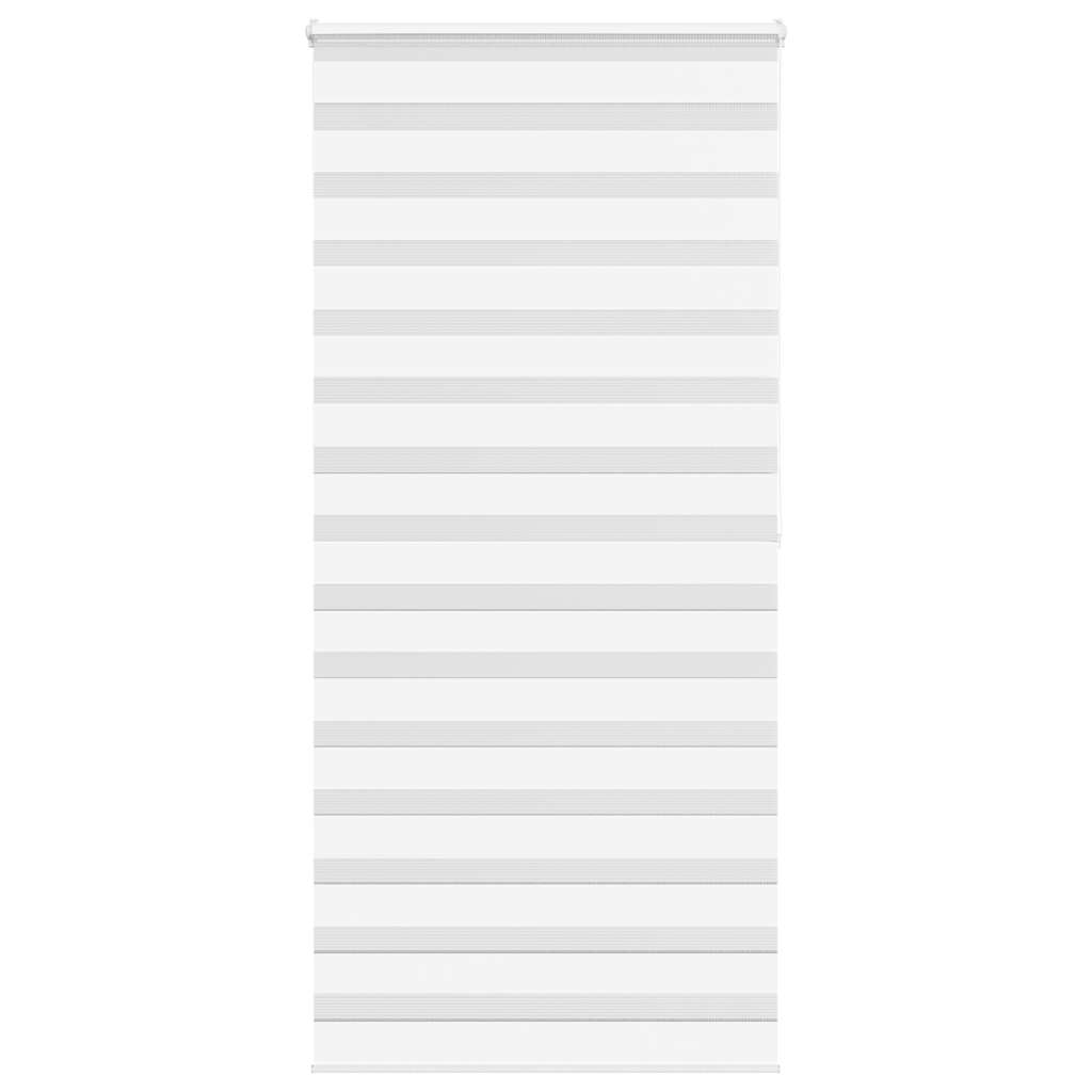 Vidaxx zebra rullegardin 95x200 cm stofbredde 90,9 cm polyester hvid