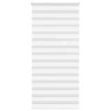 VidaXL zebra rullegardin 105x200 cm stofbredde 100,9 cm polyester hvid