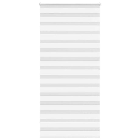 VidaXL zebra rullegardin 105x200 cm stofbredde 100,9 cm polyester hvid