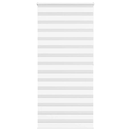 VidaXL zebra rullegardin 110x200 cm stofbredde 105,9 cm polyester hvid