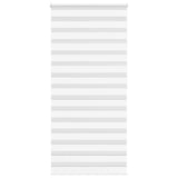 VidaXL zebra rullegardin 115x200 cm stofbredde 110,9 cm polyester hvid