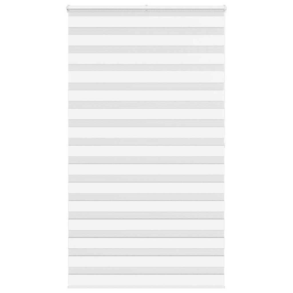 VidaXL zebra rullegardin 120x200 cm stofbredde 115,9 cm polyester hvid