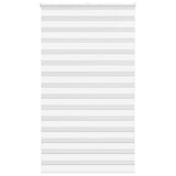 VidaXL zebra rullegardin 120x200 cm stofbredde 115,9 cm polyester hvid