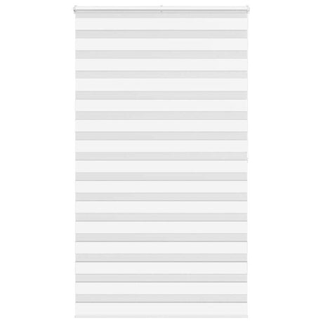 VidaXL zebra rullegardin 125x200 cm stofbredde 120,9 cm polyester hvid
