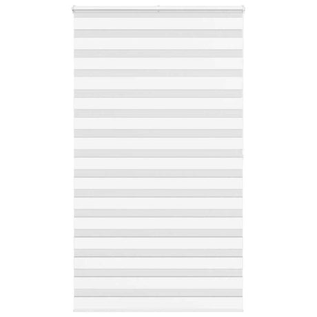 VidaXL zebra rullegardin 130x200 cm stofbredde 125,9 cm polyester hvid