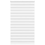 VidaXL zebra rullegardin 135x200 cm stofbredde 130,9 cm polyester hvid