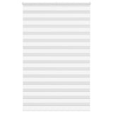 VidaXL zebra rullegardin 140x200 cm stofbredde 135,9 cm polyester hvid