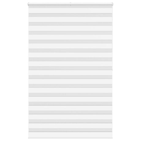 VidaXL zebra rullegardin 140x200 cm stofbredde 135,9 cm polyester hvid