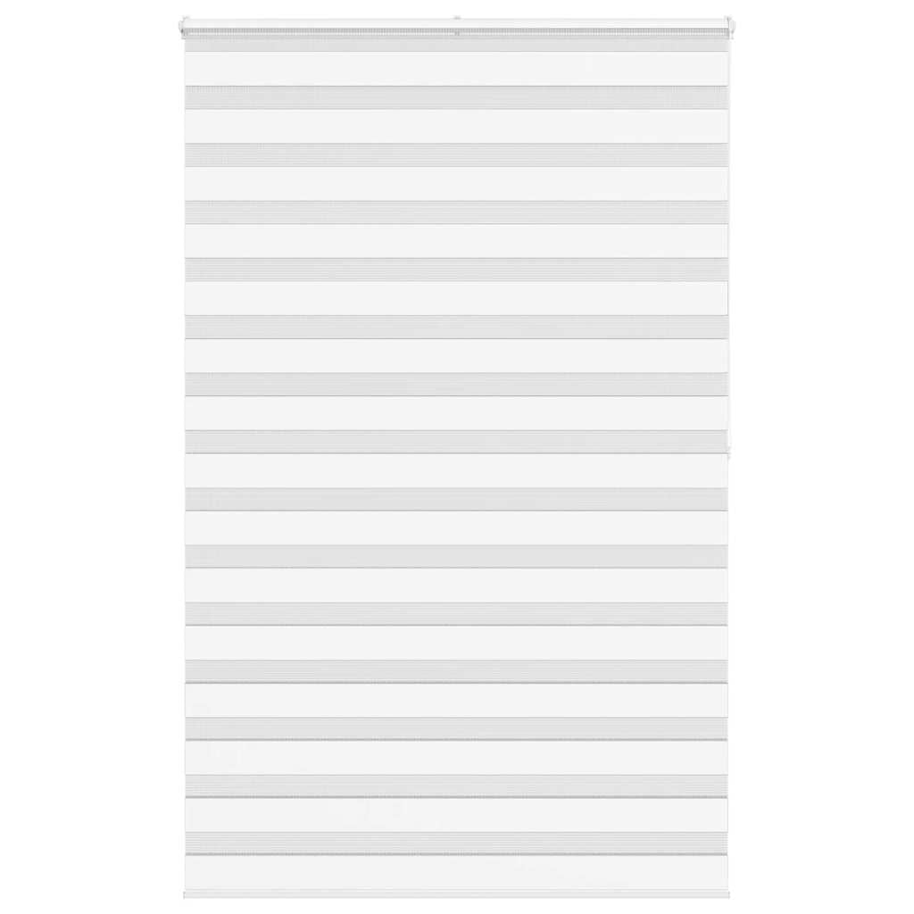 VidaXL zebra rullegardin 145x200 cm stofbredde 140,9 cm polyester hvid