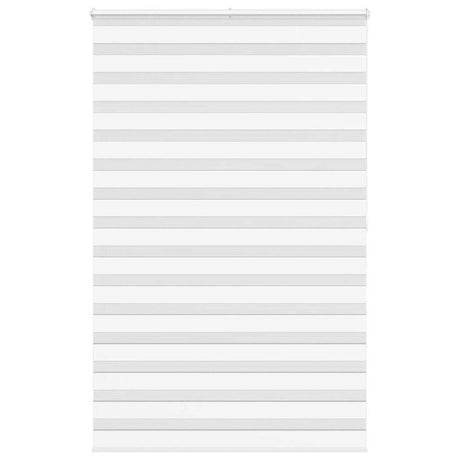 VidaXL zebra rullegardin 145x200 cm stofbredde 140,9 cm polyester hvid