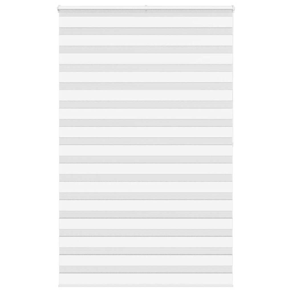 VidaXL zebra rullegardin 150x200 cm stofbredde 145,9 cm polyester hvid
