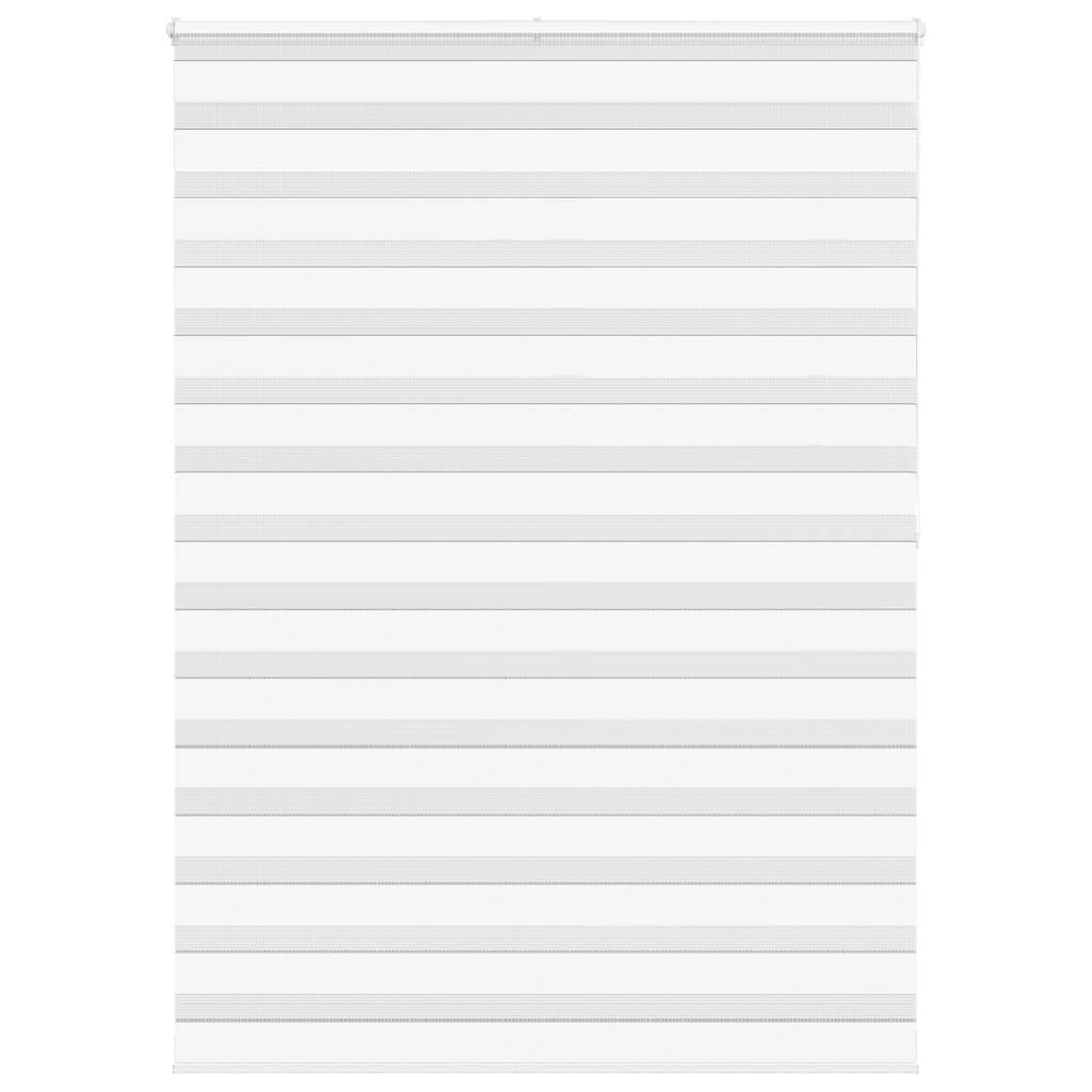 VidaXL zebra rullegardin 155x200 cm stofbredde 150,9 cm polyester hvid