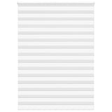 VidaXL zebra rullegardin 155x200 cm stofbredde 150,9 cm polyester hvid