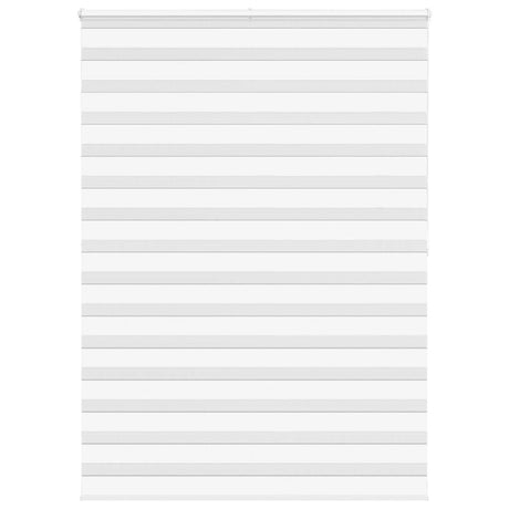 VidaXL zebra rullegardin 155x200 cm stofbredde 150,9 cm polyester hvid