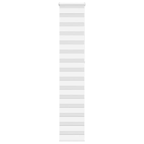 VidaXL zebra rullegardin 40x230 cm stofbredde 35,9 cm polyester hvid