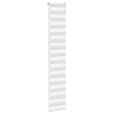 VidaXL zebra rullegardin 40x230 cm stofbredde 35,9 cm polyester hvid