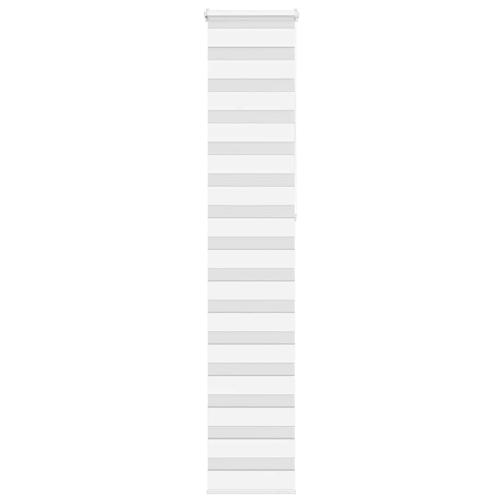 VidaXL zebra rullegardin 45x230 cm stofbredde 40,9 cm polyester hvid