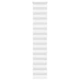 VidaXL zebra rullegardin 50x230 cm stofbredde 45,9 cm polyester hvid