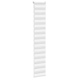 VidaXL zebra rullegardin 50x230 cm stofbredde 45,9 cm polyester hvid