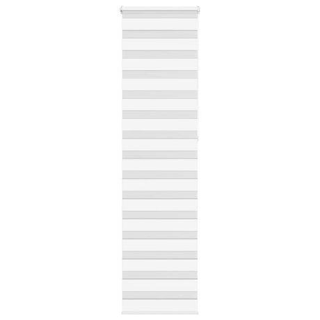 VidaXL zebra rullegardin 55x230 cm stofbredde 50,9 cm polyester hvid