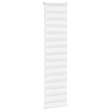 VidaXL zebra rullegardin 60x230 cm stofbredde 55,9 cm polyester hvid
