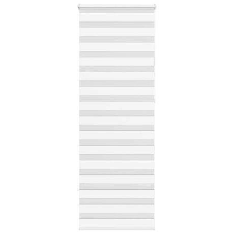VidaXL zebra rullegardin 70x230 cm stofbredde 65,9 cm polyester hvid