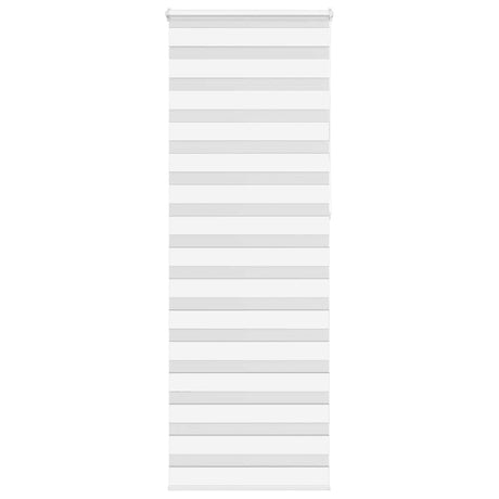 VidaXL zebra rullegardin 75x230 cm stofbredde 70,9 cm polyester hvid