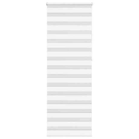 VidaXL zebra rullegardin 85x230 cm stofbredde 80,9 cm polyester hvid