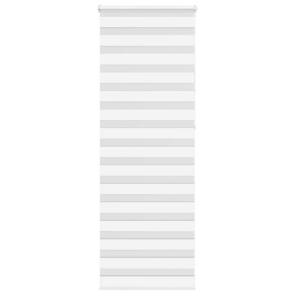 VidaXL zebra rullegardin 90x230 cm stofbredde 85,9 cm polyester hvid