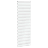 VidaXL zebra rullegardin 90x230 cm stofbredde 85,9 cm polyester hvid