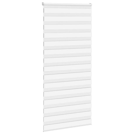 Vidaxx zebra rullegardin 95x230 cm stofbredde 90,9 cm polyester hvid