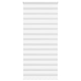 VidaXL zebra rullegardin 105x230 cm stofbredde 100,9 cm polyester hvid