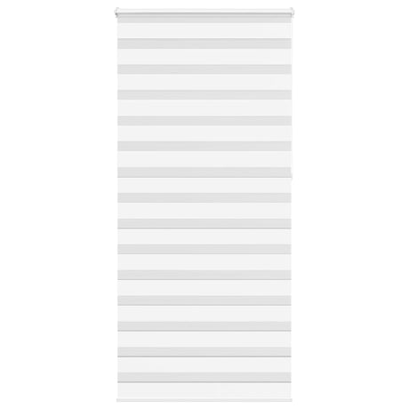 VidaXL zebra rullegardin 105x230 cm stofbredde 100,9 cm polyester hvid