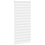 VidaXL zebra rullegardin 105x230 cm stofbredde 100,9 cm polyester hvid