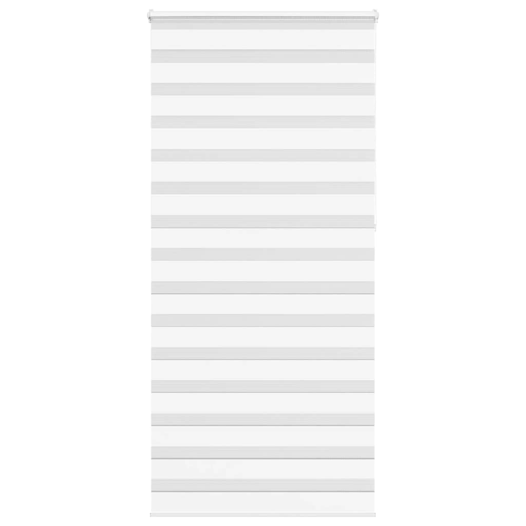 VidaXL zebra rullegardin 110x230 cm stofbredde 105,9 cm polyester hvid