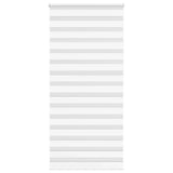 VidaXL zebra rullegardin 110x230 cm stofbredde 105,9 cm polyester hvid