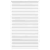 VidaXL zebra rullegardin 120x230 cm stofbredde 115,9 cm polyester hvid