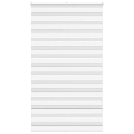 VidaXL zebra rullegardin 130x230 cm stofbredde 125,9 cm polyester hvid