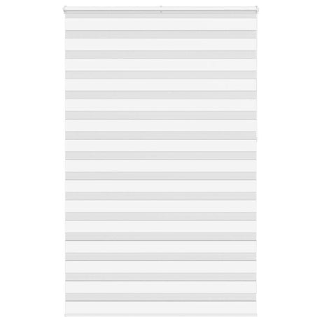 VidaXL zebra rullegardin 140x230 cm stofbredde 135,9 cm polyester hvid