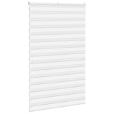 VidaXL zebra rullegardin 140x230 cm stofbredde 135,9 cm polyester hvid