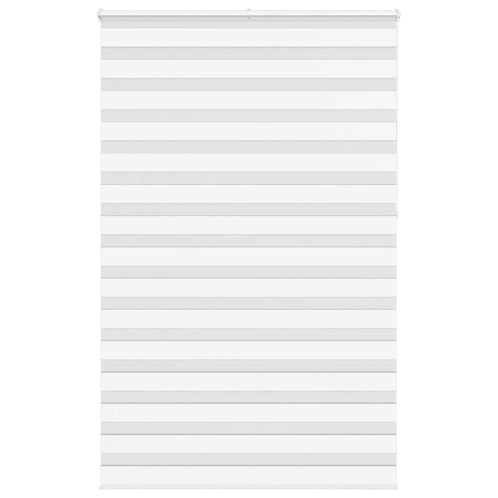 VidaXL zebra rullegardin 145x230 cm stofbredde 140,9 cm polyester hvid