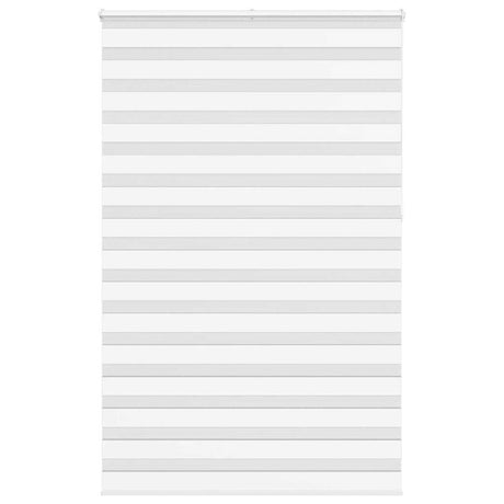 VidaXL zebra rullegardin 145x230 cm stofbredde 140,9 cm polyester hvid