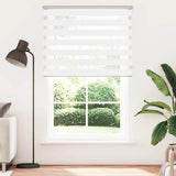 VidaXL zebra rullegardin 150x230 cm stofbredde 145,9 cm polyester hvid