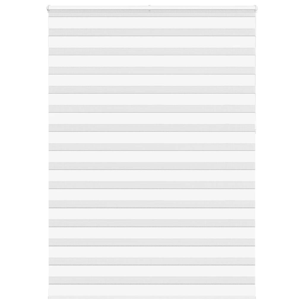 VidaXL zebra rullegardin 160x230 cm stofbredde 155,9 cm polyester hvid