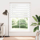 VidaXL zebra rullegardin 160x230 cm stofbredde 155,9 cm polyester hvid