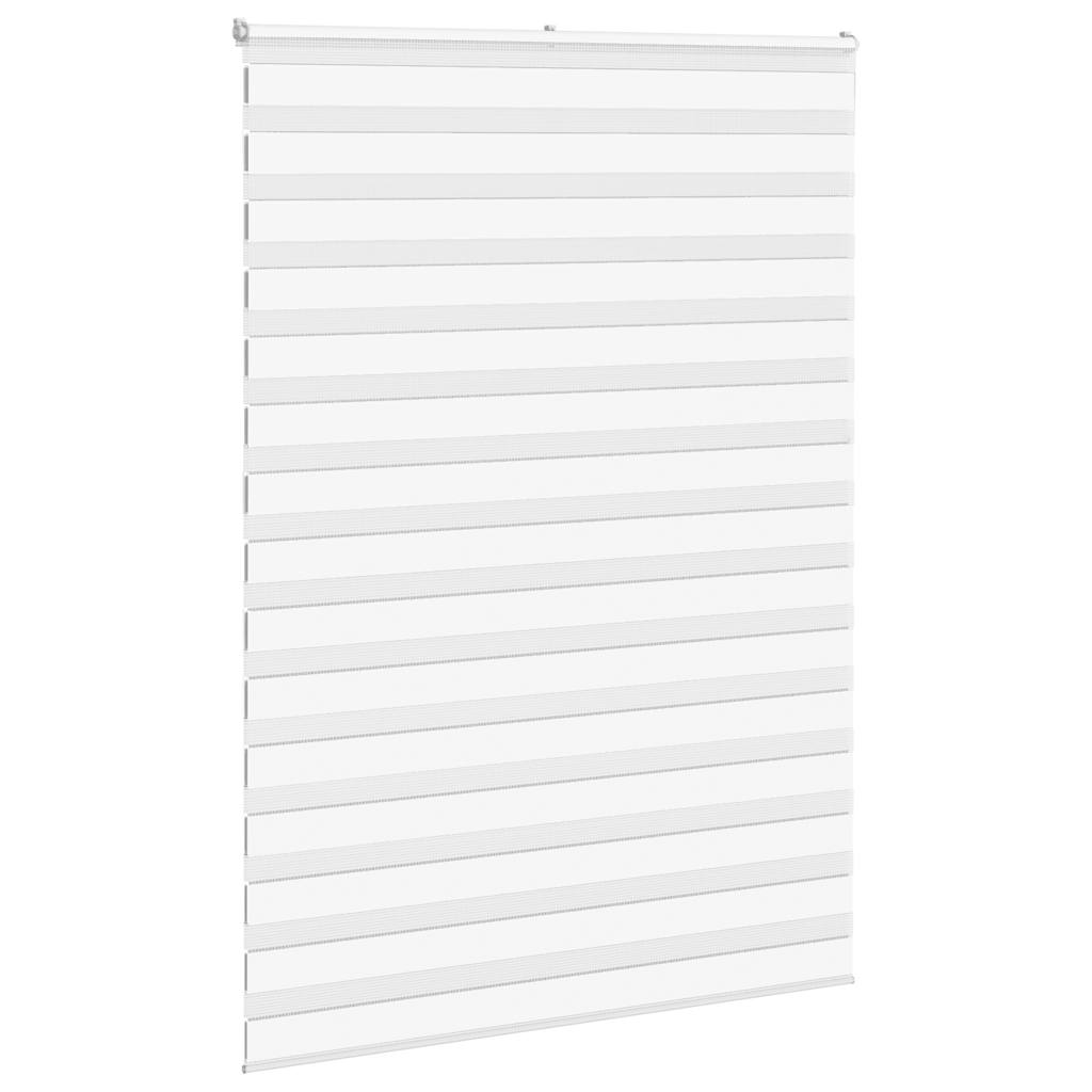 VidaXL zebra rullegardin 160x230 cm stofbredde 155,9 cm polyester hvid