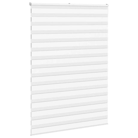 VidaXL zebra rullegardin 165x230 cm stofbredde 160,9 cm polyester hvid